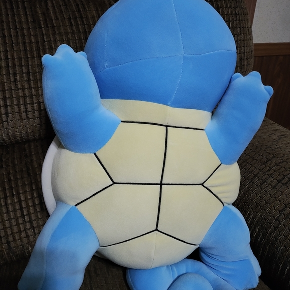 Jazwares Pokémon Sleeping SQUIRTLE Plush 18" Large Soft Pillow Buddy - Picture 5 of 7